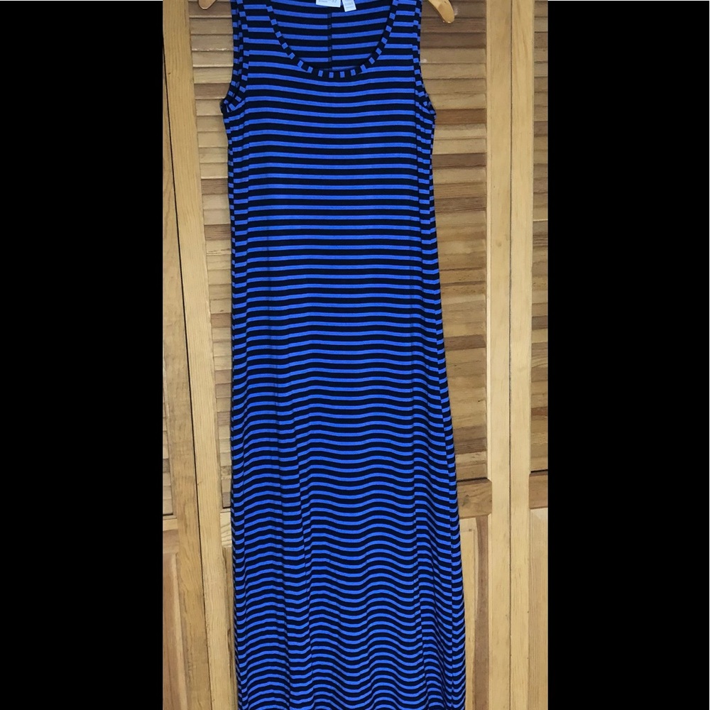 Zenergy by Chico's Women's Striped Sleeveless Stretch Maxi Dress Size Small (0)